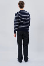 Cargar imagen en el visor de la galería, Striped Sweater - Dark Blue