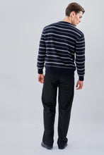 Cargar imagen en el visor de la galería, Striped Sweater - Dark Blue