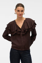 Charger l'image dans la galerie, Lizzi Flounce Top - Chocolate Torte