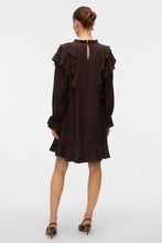 Load image into Gallery viewer, Lizzi Short Flounce Dress - Chocolate Torte