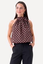 Carica l'immagine nel visualizzatore di Gallery, Wilma Top - Brown/White Dots
