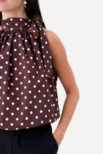 Carica l'immagine nel visualizzatore di Gallery, Wilma Top - Brown/White Dots