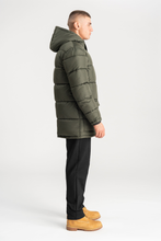 Load image into Gallery viewer, Long Puffer Jacket - Olive