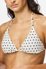 Afbeelding in Gallery-weergave laden, Baomi Bikini Triangle Top - Egret Black Dot