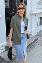 Charger l'image dans la galerie, Short Sleeve Linen Shirt - Army