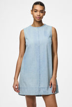Charger l'image dans la galerie, Flora Mini Denim Dress - Light Blue Denim
