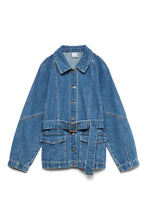 Load image into Gallery viewer, Agnes Belt Denim Jacket - Medium Blue Denim