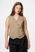 Load image into Gallery viewer, Bubbles Asymmetric Vest - Greige
