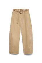 Load image into Gallery viewer, Kaitlin Wide Colored Barrel Jeans - Kelp