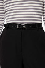 Load image into Gallery viewer, Myra Slim Belt - Black Silver