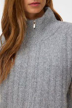 Load image into Gallery viewer, Bang Rib Highneck Zipper - Medium Grey Melange
