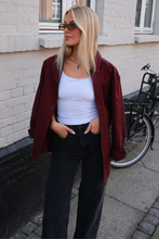 Load image into Gallery viewer, Boyfriend Oxford Shirt - Burgundy