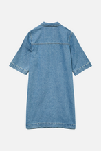 Charger l'image dans la galerie, Fenja Short Denim Dress - Medium Blue Denim
