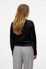 Load image into Gallery viewer, Doffy O-Neck Blouse - Black Melange