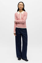 Load image into Gallery viewer, Kelly Polo Knit Pullover - Birch Poinsettia