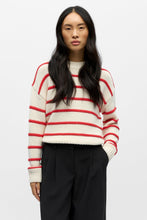 Load image into Gallery viewer, Oda Knit Pullover - Birch Poinsettia