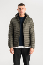 Load image into Gallery viewer, Hooded Light Puffer Jacket - Olive