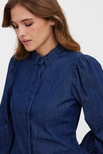 Load image into Gallery viewer, Nily Denim Shirt - Dark Blue Denim
