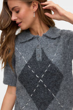Carica l'immagine nel visualizzatore di Gallery, Bliss 2/4 Poloneck Pullover - Medium Grey Melange