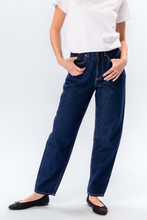 Load image into Gallery viewer, The Original Performance Mom Jeans - Dark Blue Denim