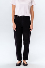 Load image into Gallery viewer, The Original Performance Mom Jeans - Black Denim
