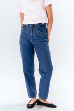 Load image into Gallery viewer, The Original Performance Mom Jeans - Medium Blue Denim