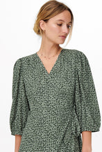 Load image into Gallery viewer, Olivia 3/4 Wrap Midi Dress - Balsam Green