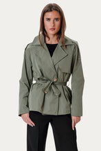 Load image into Gallery viewer, Sia Short Trenchcoat - Khaki