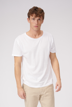 Load image into Gallery viewer, Raw Neck T-shirt - White