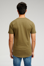 Load image into Gallery viewer, Long T-shirt - Army Green