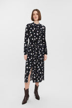 Load image into Gallery viewer, Easy Long Sleeve Shirt Dress - Black