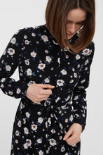 Load image into Gallery viewer, Easy Long Sleeve Shirt Dress - Black