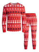 Charger l'image dans la galerie, Snowflake Junior Pajamas - Red - TeeShoppen - Red 2