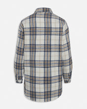 Load image into Gallery viewer, Velvet jacket - Cream / Blue-checkered - Sisters Point - White 2