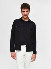 Carica l'immagine nel visualizzatore di Gallery, Organic cotton jacket - Black - Selected Homme - Black