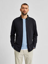 Load image into Gallery viewer, Slim fit shirt in organic cotton - Black - Selected Homme - Black 5