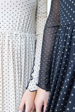 Charger l'image dans la galerie, Mesh Frill Dress - Black Nude Dot - Liberté - Black 2