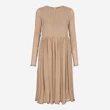 Carica l'immagine nel visualizzatore di Gallery, Mesh Frill Dress - Nude Black Dot - Liberté - Khaki