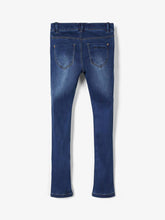 Charger l'image dans la galerie, Superbløde Jeggings - Dark Blue Denim - Name It - White 3