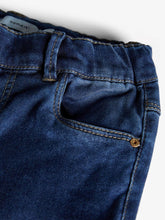 Charger l'image dans la galerie, Superbløde Jeggings - Dark Blue Denim - Name It - White 5