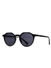 Load image into Gallery viewer, Round Sunglasses - Black - TeeShoppen - Black 3