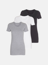 Carica l'immagine nel visualizzatore di Gallery, T -shirt aderente - pacchetto (3 pezzi.)