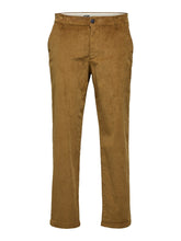 Cargar imagen en el visor de la galería, Straight Stroke Cord Pants - Butternut - Selected Homme - Brown 2
