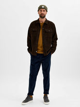 Cargar imagen en el visor de la galería, Slimtape-Repton Cord Pants - Dark Sapphire - Selected Homme - Blue 3