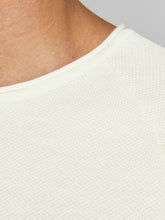 Load image into Gallery viewer, Textured knit sweater - Cloud Dancer - Jack & Jones - White 2