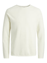 Load image into Gallery viewer, Textured knit sweater - Cloud Dancer - Jack & Jones - White 4