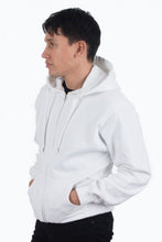 Afbeelding in Gallery-weergave laden, Zip Sweat Hoodie - White - TeeShoppen - White 4