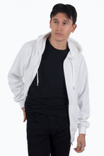 Afbeelding in Gallery-weergave laden, Zip Sweat Hoodie - White - TeeShoppen - White 5