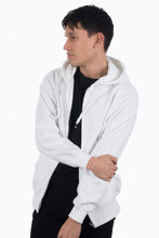 Afbeelding in Gallery-weergave laden, Zip Sweat Hoodie - White - TeeShoppen - White 6