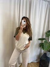 Load image into Gallery viewer, Thess Knitted Vest - Sandshell - Object - White 2